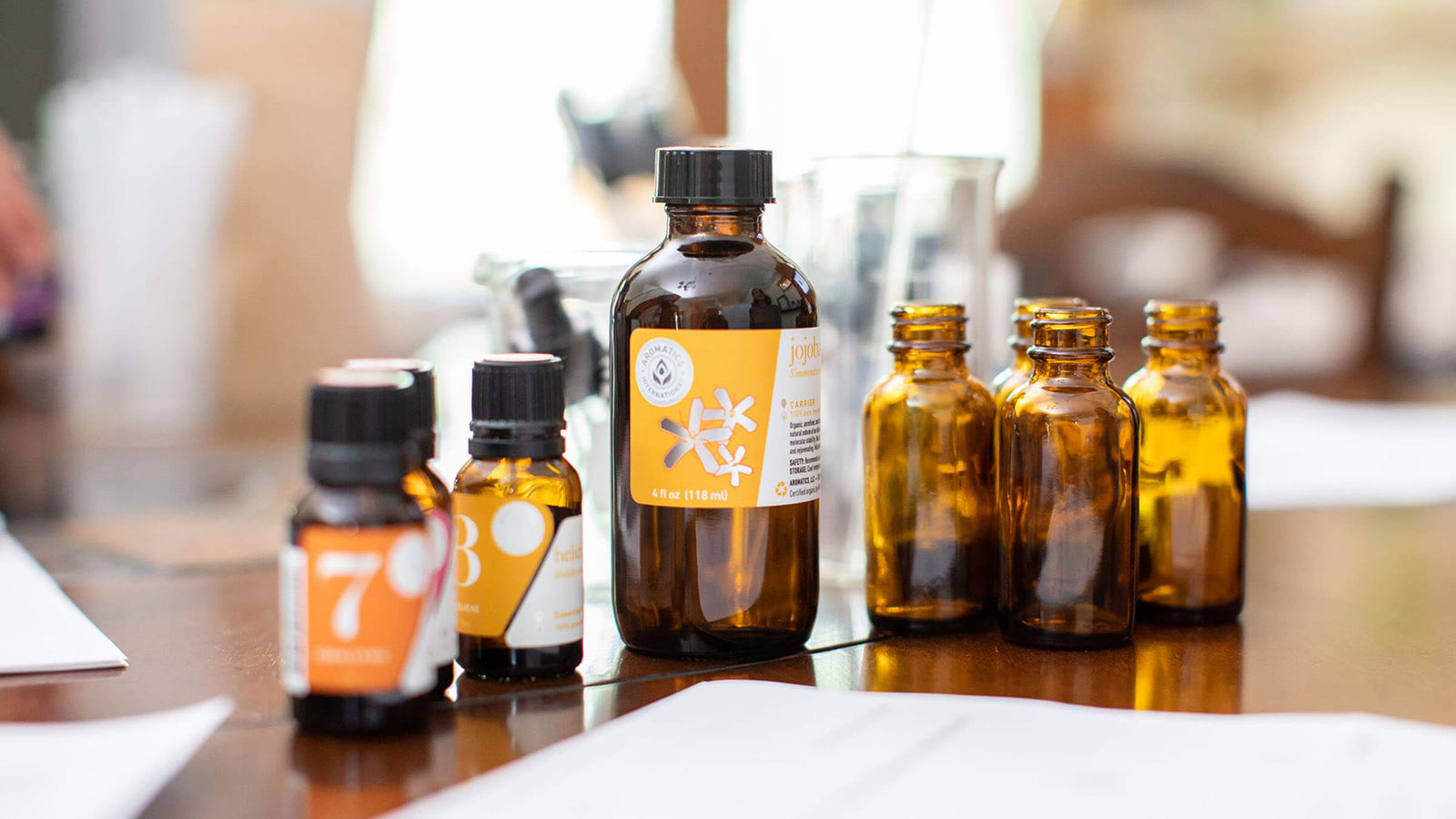 Blending essential oils based on chemical components