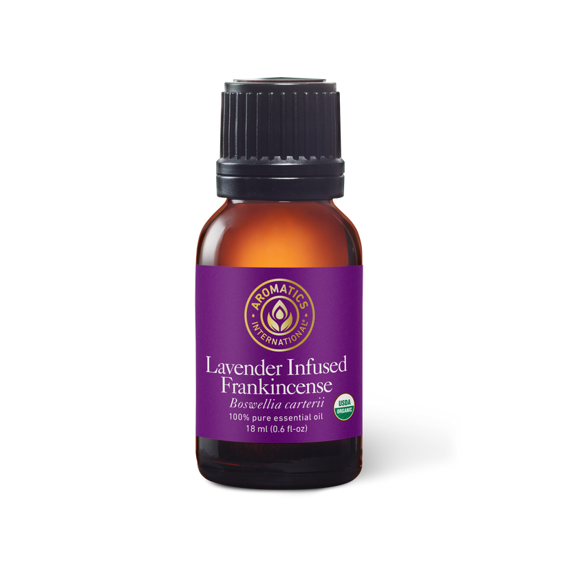 Organic Lavender Infused Frankincense Essential Oil - Aromatics