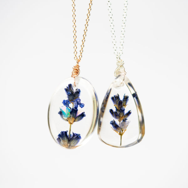 lavender flower jewelry Artisan Lavender Necklaces | Aromatics International